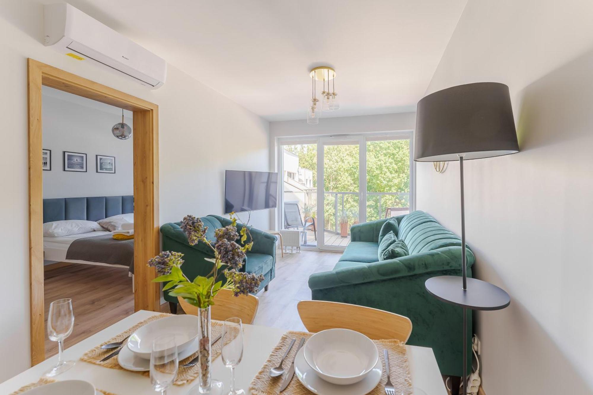 Ustronie Apartments 20 M Do Plazy 尤斯托尼莫斯基 外观 照片